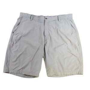 FJ Foot Joy Men's Size 40 Performance Golf Shorts Light Gray Stretch Wicking